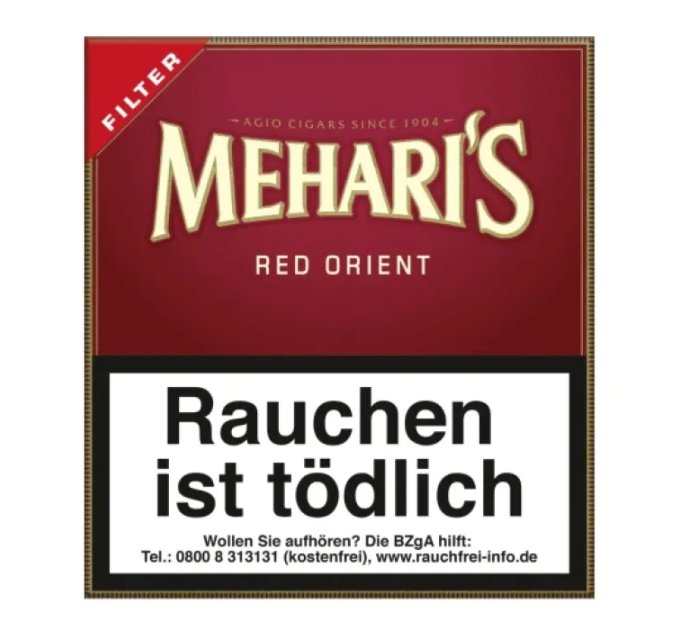 Сигарили Mehari`s Filter Red Orient 20шт